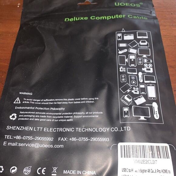 UOEOS USB C to HDMI VGA‎ Adapter New Usa Seller - Picture 1 of 3